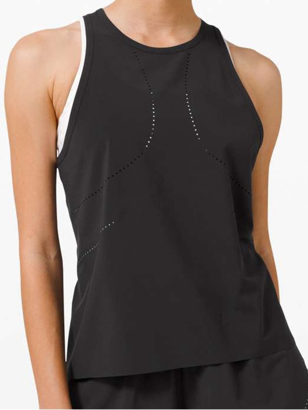 Lululemon Find Your Pace Black Tank Womens Size 10 Breathable Activewear
